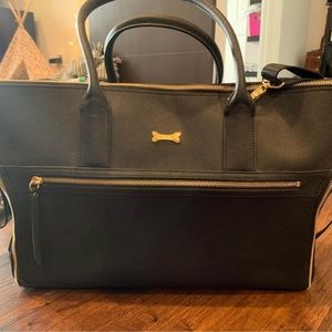 Henri Bendel | Limited Edition Pet Carrier | Black and Gold
